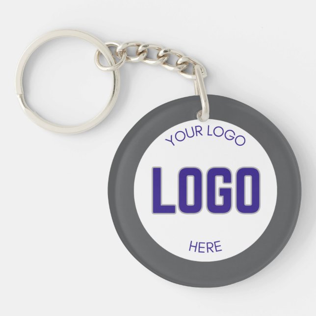 2 sided Logo on Clean Company Business  Key Ring (Front)