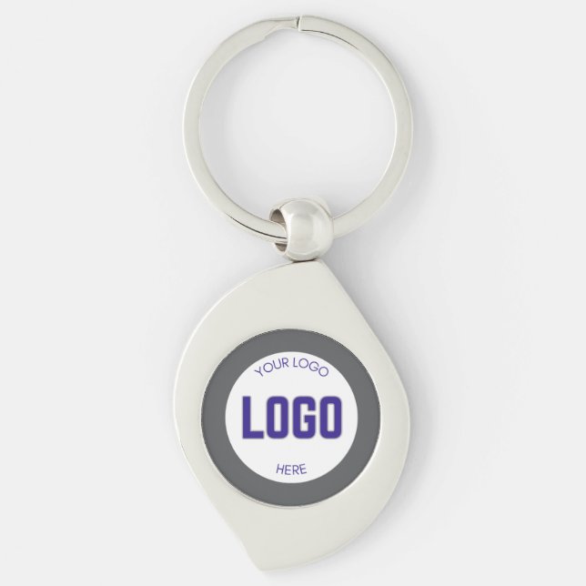 2 sided Logo on Clean Company Business  Key Ring (Front)