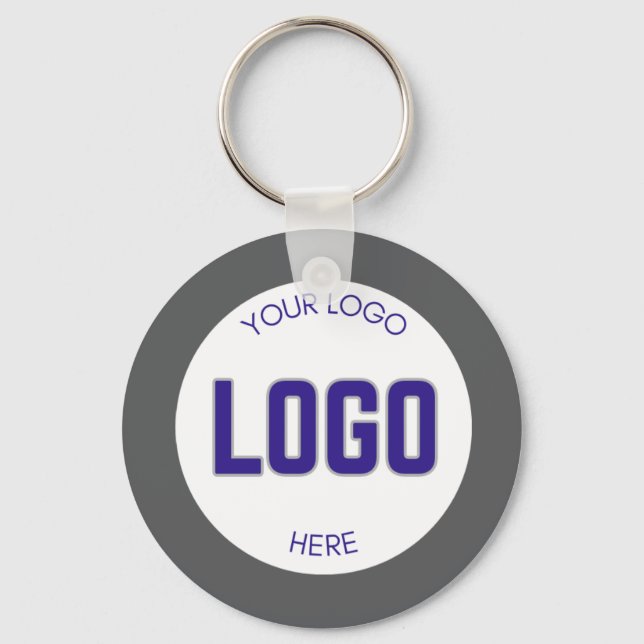 2 sided Logo on Clean Company Business  Key Ring (Front)