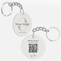 2 sided Logo QR Code on Off white Company Business