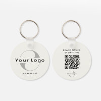 2 sided Logo QR Code on Off white Company Business