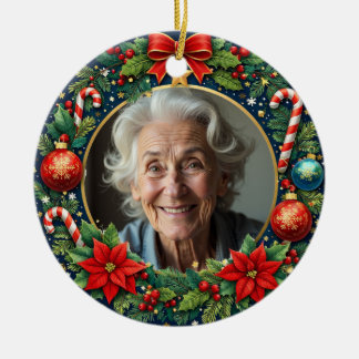 2 sided Memorial Christmas Ceramic Tree Decoration