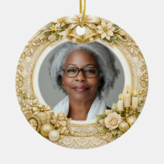 2 sided Memorial Christmas Ceramic Tree Decoration