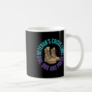(2 Sided) Military Veteran Suicide Awareness Crisi Coffee Mug