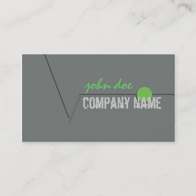2 sided minimal business card (Front)