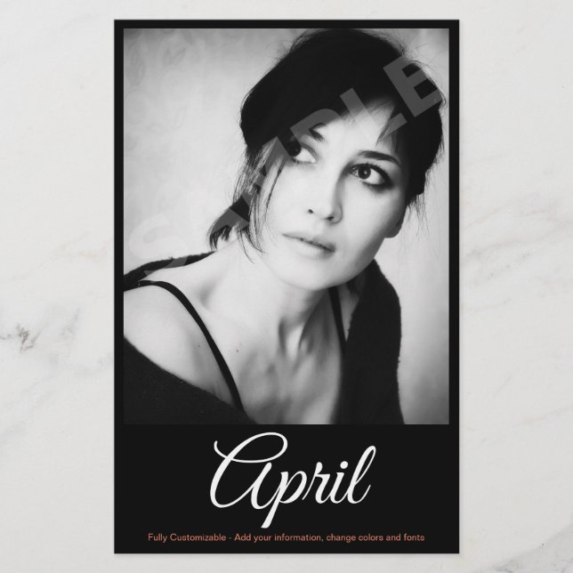 2 sided Photo Model Actor Comp Zed Card  (Front)