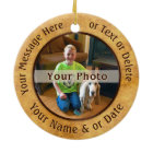 2 Sided Photo Ornaments. 6 Text Boxes, 2 Pictures