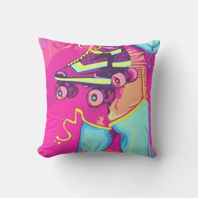 2 Sided Roller Skate Pillow (Front)