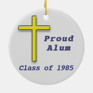 2 sided Saint Alice School Trad Patch Ceramic Tree Decoration