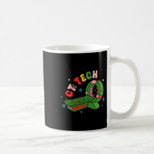 (2 Sided) Santa's Favorite Ct Tech Christmas Techn Coffee Mug