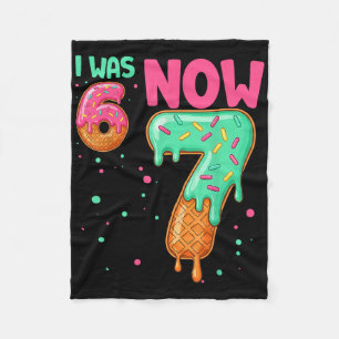 2 Sides 67 I Was 6 Now 7 Front And Ck Fleece Blanket