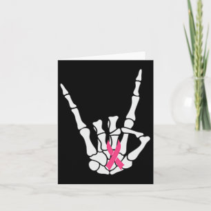 (2 Sides) Breast Cancer Is Boo Sheet Funny Hallowe Card