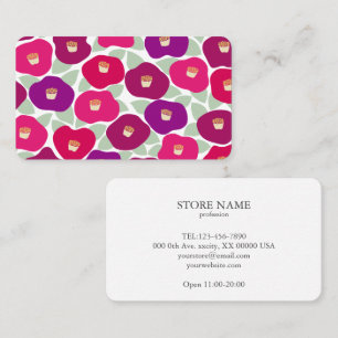 2 sides Camelia Business Card