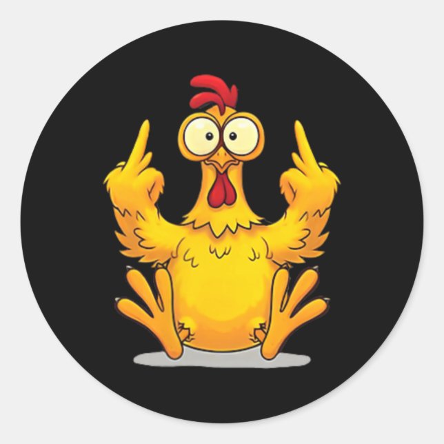 (2 Sides) Don't Like Me F-caw-f Problem Solved Ang Classic Round Sticker (Front)