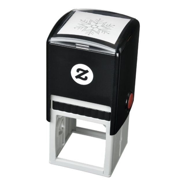2-Silver and Gold Snowflake 3-D Look Self-inking Stamp (Product)