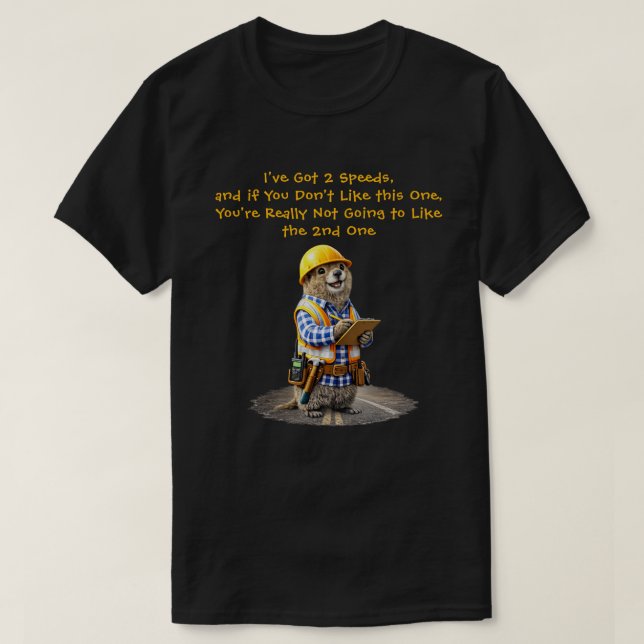 "2 Speeds" (1) T-Shirt (Design Front)