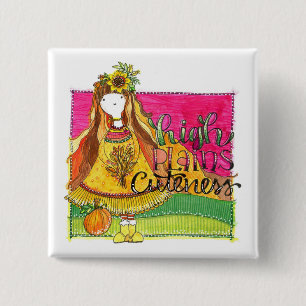 2" Square Button