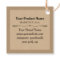 2" Square Hang Tags with String with Company Logo