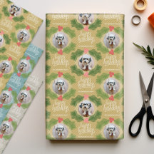 2 Square Photos Whimsical Christmas Holiday Berry