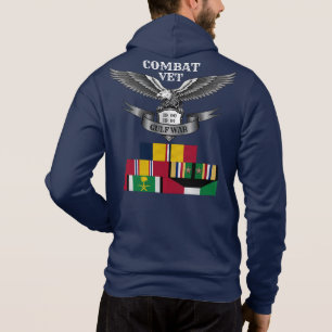 2 STARS COMBAT VET GULF WAR HOODIE