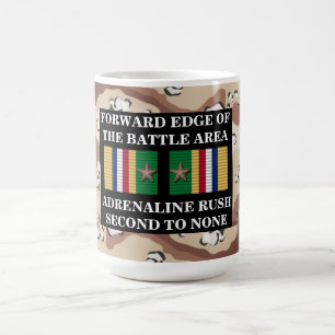 2 STARS === FORWARD EDGE OF THE BATTLE AREA COFFEE MUG