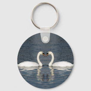 2 Swans Key Ring
