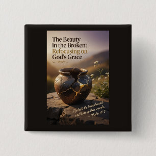 #2 The beauty in the broken 15 Cm Square Badge