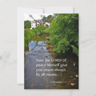 2 Thessalonians 3:16 Blank Photo Note Card