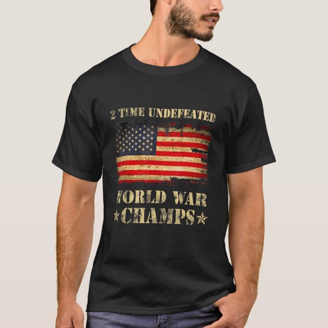 2 Time Undefeated World Was Champ T-Shirt (Front)