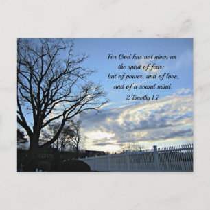 2 Timothy 1:7 For God has not given us the spirit Postcard