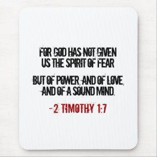 2 Timothy 1:7 gifts Mouse Mat