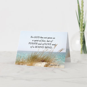 2 Timothy 1:7 God has not given a spirit of fear, Card