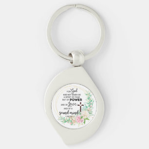 2 Timothy 1:7 God has not given a spirit of fear Key Ring