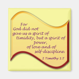 2 Timothy 1:7 Magnet