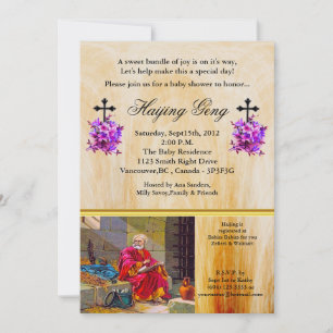 2 Timothy 4:6-8 I Have Finished Baby Shower Invitation