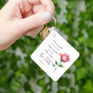 2 Timothy 4:7 - I have fought the good fight Key Ring