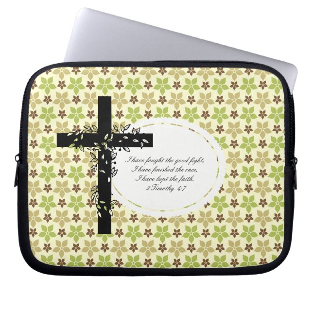2 Timothy 4:7 Laptop or Netbook Carrier Sleeve (Front)