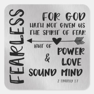 2 Timothy Bible Verse Square Sticker