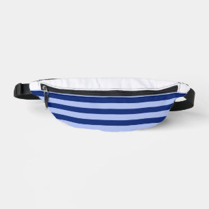 2 Tone Blue Stripes Bum Bags
