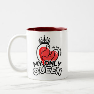 2-Tone Mug 11oz : My Only Queen (brown)