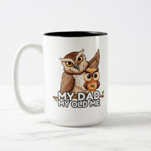 2-Tone Mug 15oz : My Dad My Old Me (black)