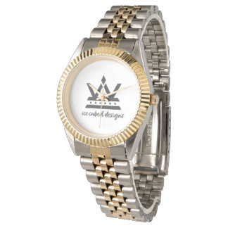 2 tone timepiece watch