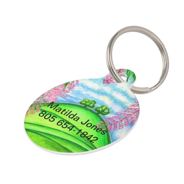 2 Trees  Pet Tag (Side)