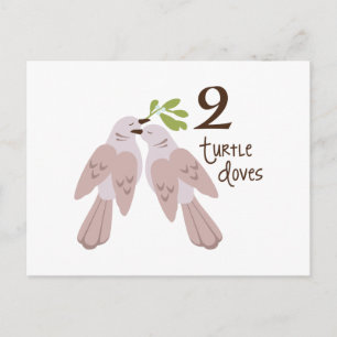 2 Turtle Dove Postcard