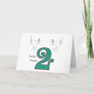 2 Turtle Doves Holiday Card