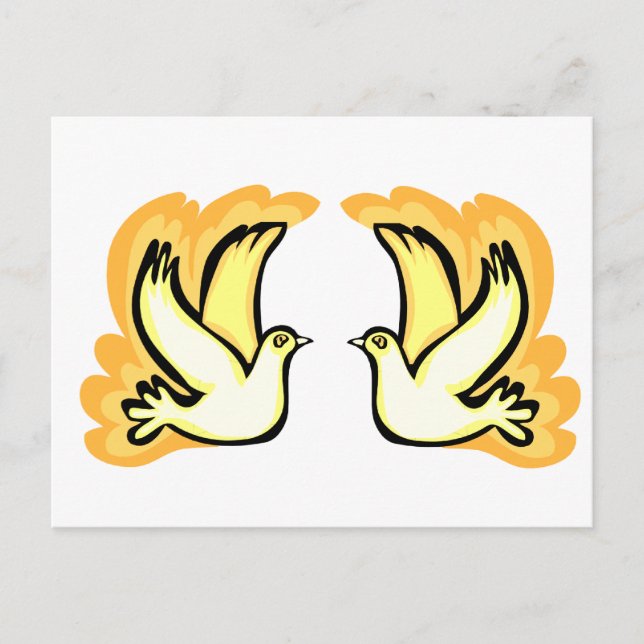 2 Turtle Doves Postcard (Front)