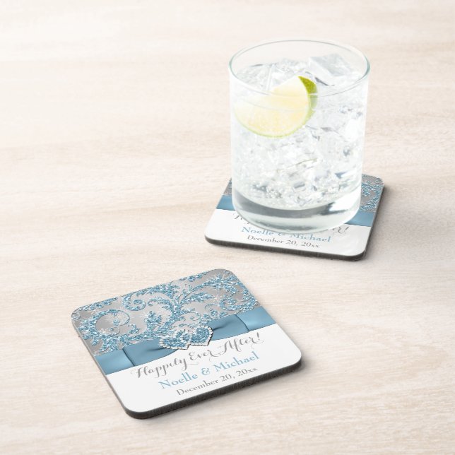 #2 Winter Wonderland Wedding Favour Coaster Set (Right Side)