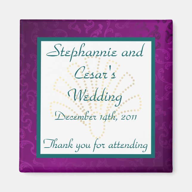 2"x2" Announcement Magnet Arabian Purple (Front)