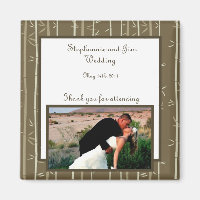 2"x2" Announcement Magnet Bamboo Bliss