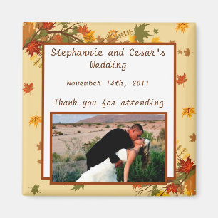 2"x2" Announcement Magnet Foliage Branch
